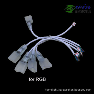 Waterproof Front Connected Cable of RGB LED Neon Rope